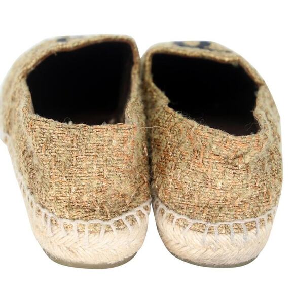 Chanel Crinkled 37 Tweed Cap Toe Runway Rare CC Flats CC-0712N-0009 - Picture 10 of 12